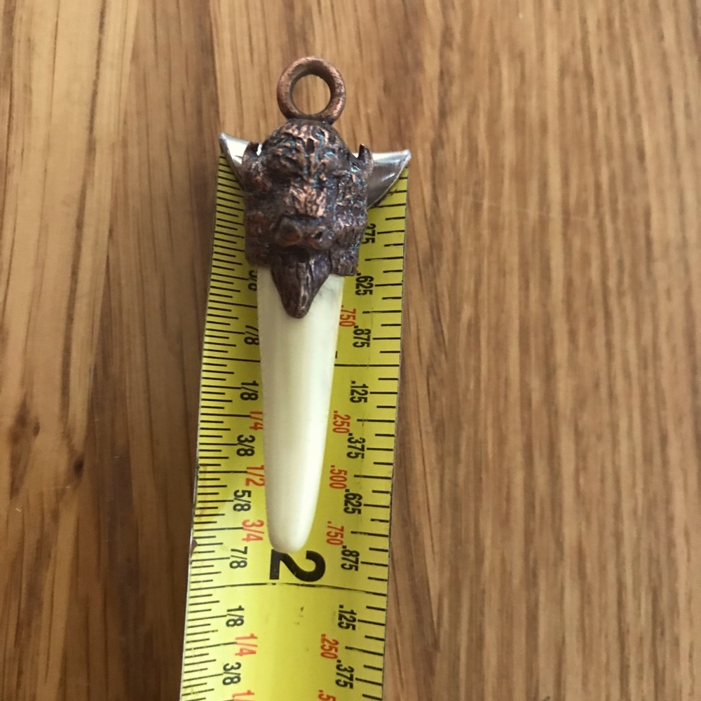 Buffalo/Bison Tooth Pendant Talisman